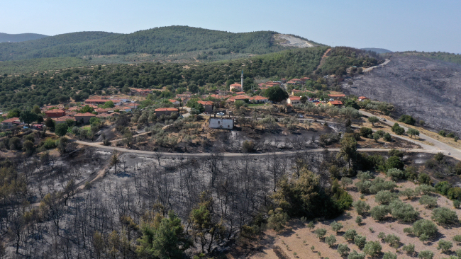 Yangın dehşetini gözyaşlarıyla anlattı: 45 dakikada köye ulaştı